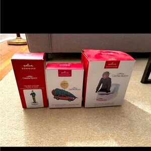 Hallmark National Lampoon's A GRISWOLD FAMILY CHRISTMAS Ornament lot